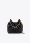 Tory Burch Fleming Mini Hobo Leather Handbag