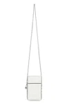 Tory Burch Fleming Leather Smartphone Case In White