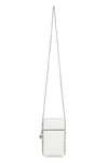 Tory Burch Fleming Leather Smartphone Case In White
