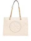 Tory Burch Fleming Soft Chain Tote In Neutrals