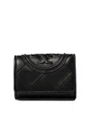 Tory Burch Small Fleming Soft Flap Wallet In Black