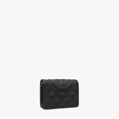 Tory Burch Fleming Matte Bi-fold Wallet In Brown