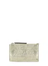 Tory Burch Fleming Metallic Card Holder In Golden