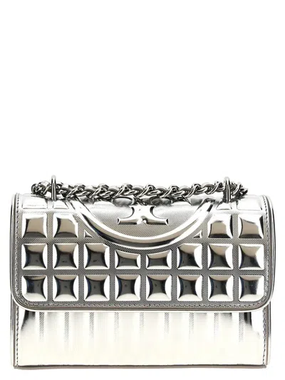 Tory Burch 'fleming Metallic Square Quilt' Shoulder Bag