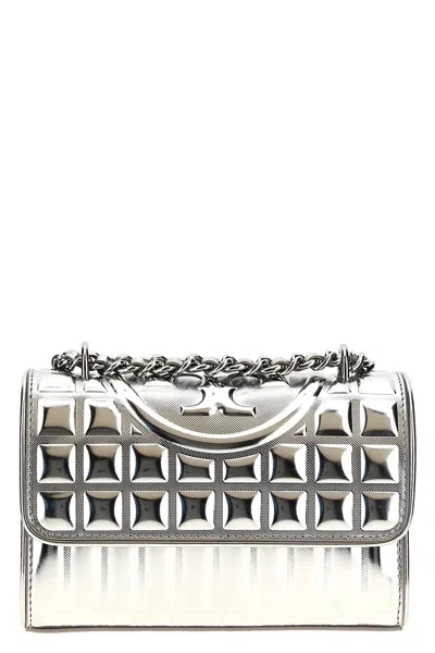 Tory Burch 'fleming Metallic Square Quilt' Shoulder Bag
