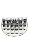 Tory Burch Fleming Metallic Square Quilt Wallets And Card Holders In Metallic
