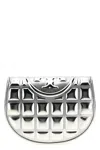 Tory Burch Fleming Metallic Square Quilt Wallets And Card Holders In Metallic
