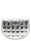 Tory Burch Fleming Metallic Square Quilt Wallets And Card Holders In Metallic