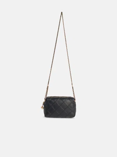 Tory Burch 'fleming' Mini Black Leather Crossbody Bag