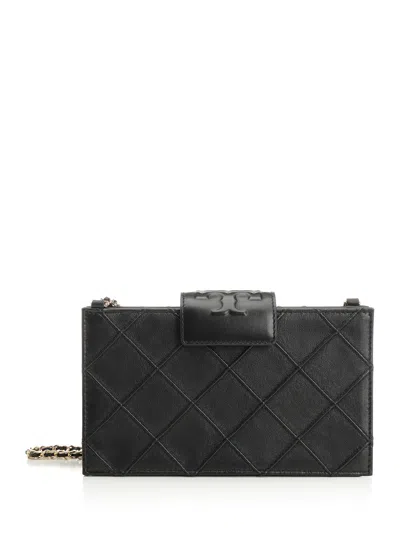 Tory Burch Fleming Mini Chain Wallet Crossbody Bags Black