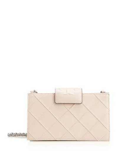 Tory Burch Fleming Mini Chain Wallet Crossbody Bags Rose