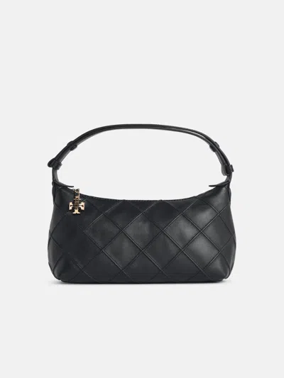 Tory Burch 'fleming' Mini Clutch Bag In Black Cream Nappa Leather