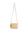 Tory Burch Borsa Crossbody Fleming Small In Pelle Trapuntata Colore Vaniglia In White
