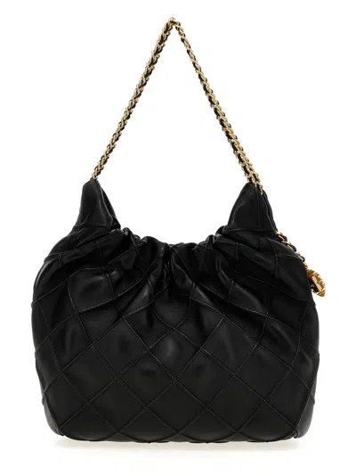 Tory Burch Fleming Mini Hand Bags Black