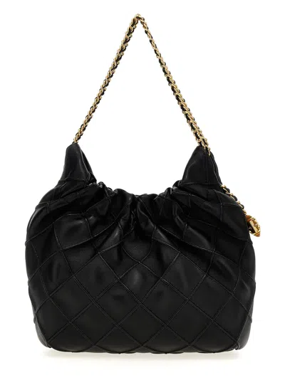 Tory Burch Fleming Mini Handbag In Black