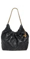 Tory Burch Fleming Cross Body Bag In Black