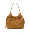 Tory Burch Fleming Mini Hobo Bag In Brown
