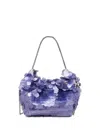 Tory Burch Fleming Mini Hobo Bag In Purple
