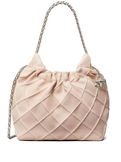Tory Burch Fleming Mini Leather Hobo Bag