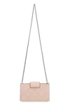 Tory Burch Mini Fleming Soft Quilted Leather Wallet On A Chain