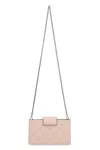 Tory Burch Mini Fleming Soft Quilted Leather Wallet On A Chain