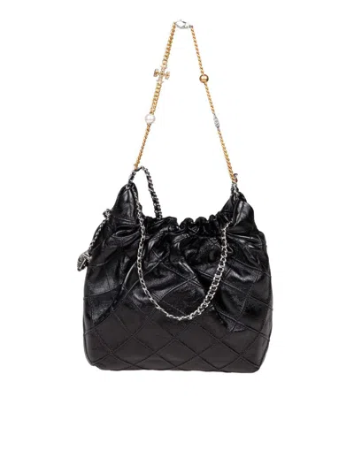 Tory Burch Fleming Mini Nappa Leather Bag In Multi