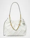 Tory Burch Fleming Mini Quilted Leather Hobo Bag