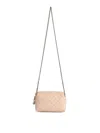 Tory Burch Fleming Mini Shoulder Bag In Pink Leather