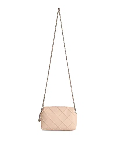 Tory Burch Fleming Mini Shoulder Bag In Pink Leather