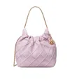 Tory Burch Mini Fleming Soft Hobo Bag In Pink