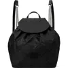 Tory Burch Fleming Nylon Backpack In Black