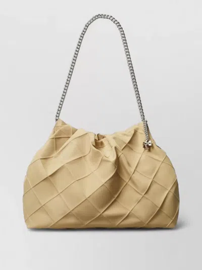 Tory Burch Fleming Nylon Hobo Shoulder Bag Chain In Yellow