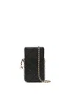 Tory Burch Fleming Phone Crossbody Bag In Black