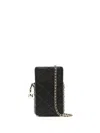 Tory Burch Fleming Phone Crossbody Bag In Black