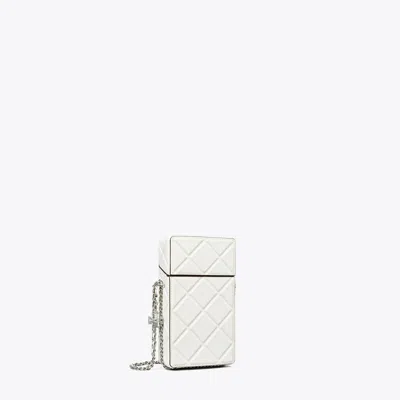 Tory Burch Fleming Phone Crossbody In White