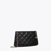 Tory Burch Fleming Quilted Shoulder Bag In Black