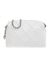 Tory Burch Fleming Quilted Chain Mini Bag In White