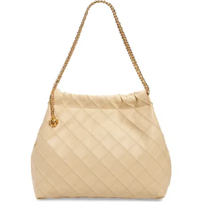 TORY BURCH TORY BURCH FLEMING QUILTED LEATHER HOBO BAG