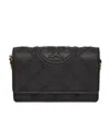 Tory Burch Small Fleming Soft Flap Wallet In Black