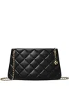 Tory Burch Fleming Quilted Shoulder Bag In Black