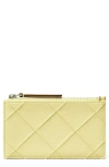 Tory Burch Fleming Quilted Zip Leather Card Case