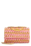 TORY BURCH TORY BURCH FLEMING RAFFIA SHOULDER BAG