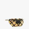 Tory Burch Fleming Shearling Convertible Belt Bag In Toffee