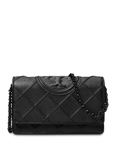 Tory Burch Fleming Shoulder Bag In 001 Black