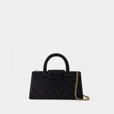 Tory Burch Fleming Shoulder Bag In Black