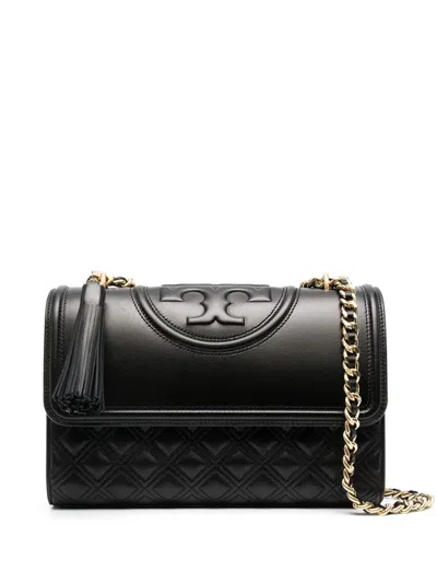 Tory Burch Fleming Shoulder Bag In Black