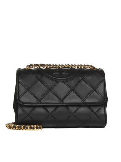 Tory Burch Fleming Shoulder Bag In Black
