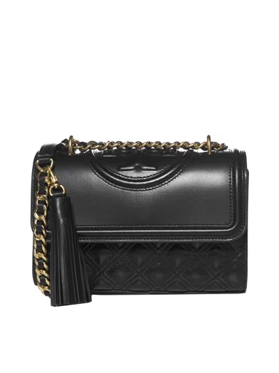 Tory Burch Fleming Shoulder Bag In Black