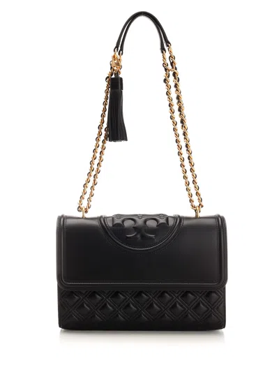 Tory Burch Fleming Shoulder Bag In Black