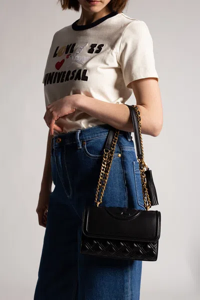 Tory Burch ‘fleming' Shoulder Bag In Black